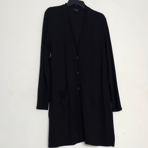 J Jill Wearever Collection Long Knit Cardigan Sz-L - Picture 7 of 7